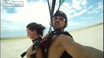 Preview 4 of Anissa Kate And August Ames - Skydiving Sex Stunt (un-censored version!)