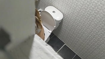 Preview 4 of Suddenly She Come - I spy on my stepsister when she enters the bathroom. My God,  what a delicious ass!