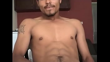 Preview 2 of Fake Tafo - Watch these hot gay Mexican guy stroke his huge uncut cock and unleash a massive