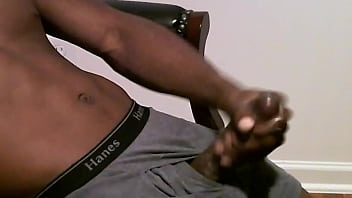 Preview 2 of Midnite Force Sex - Black Jacking Off solo play