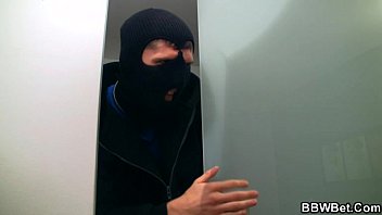 Preview 2 of Sexssni - BBW gets pounded by horny burglar