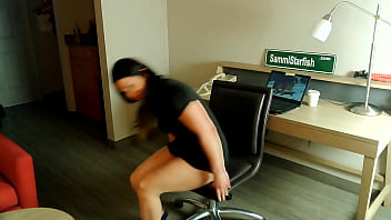 Preview 1 of Hogtie Enema - Shy Office Milf - Embarrassed naked female