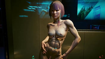 Preview 2 of Teache And Mom - Sexy fit athletic Cyber babe Lucy showing off her naked tight young body