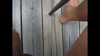 Preview 1 of Lika Star Anal - 65 year old male masturbates and cums outside