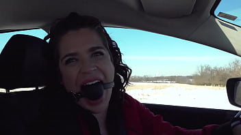 Preview 3 of Zoofun Sex - Driving around while ball gagged