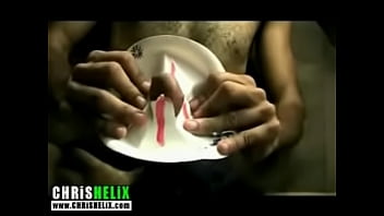 Preview 2 of Gangrap By Thief - gay thug boy fucks himself with a huge black cock CHRiSHELiX