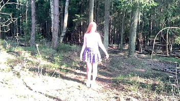 Preview 1 of Xxx Sixvibo - Milf met a woodsman and sucked him off in public