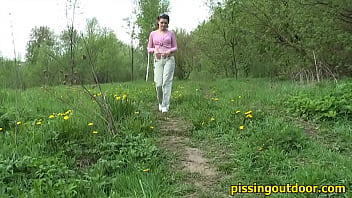 Preview 1 of College Girl Wow - Pissing in the opening
