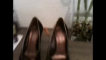 Preview 1 of Dad San Sax Videos - Cumming on my roommate shoes 01