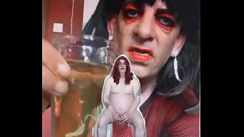 Preview 3 of Girlfriend Tonight Beeg - bisexual sissy male naked and exposed while taking a pee then swallowing it part 1