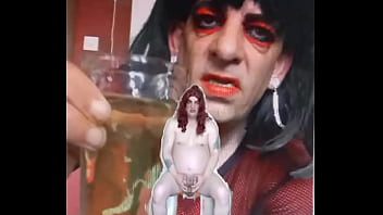 Preview 1 of Girlfriend Tonight Beeg - bisexual sissy male naked and exposed while taking a pee then swallowing it part 1