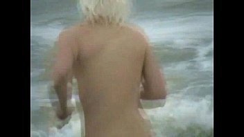 Preview 2 of Aspen Anal Creampie - Crazy blonde teen babes freezing cold public skinny dipping