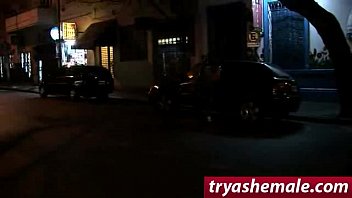 Preview 1 of Brazzers Program - Shemale prostitute rides on a cock
