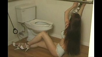 Preview 2 of Skinny Mom Footjob - Self-bondage - Bondage At Someone Else - Part 02