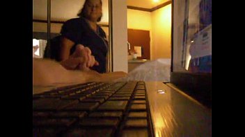 Preview 4 of Small Stairs - Maid come in for the quick cum show