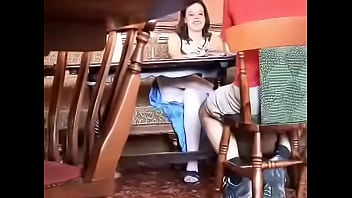 Preview 2 of 13 Year Old Girl Illegal - Spy bar upskirt -