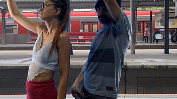 Preview 1 of Fook One - Casal faz sexo no terminal de trem em p&uacute_blico!