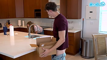 Preview 1 of 4k Saxe Bf - Horny Teen Step Sister Secretly Fucks StepBrother With Mom In The Room