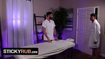 Preview 1 of Shemale With Mom Ass - New Exclusive Series - StickyRub by SayUncle - Happy Endings And Stress Relief Massage Therapy