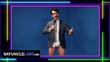 Preview 1 of College Gay Hazing - Concept: Porn Game Show by SayUncle Labs Featuring Dakota Lovell,  Amone Bane &amp_ Jonah Wheeler