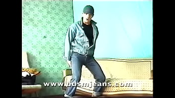 Preview 1 of Boz Napsu - Master in denim on the beach stroke cock
