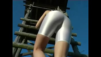 Preview 2 of Boko Remaja - White Spandex Shorts Part 1