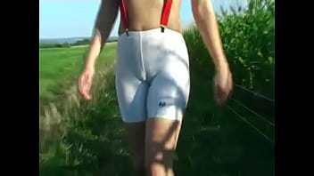 Preview 4 of Farist Time Garl - White Spandex Shorts Part 2