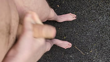 Preview 3 of Veronica Auluv Xxx - Risky masturbating outside at midday