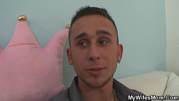 Preview 1 of Cristal Carabalo - Cock hungry step mom jumps on her BF