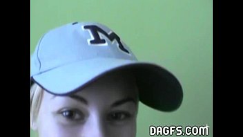 Preview 1 of Beeg Boops - Funny teen tries different wigs while stripping for the cam