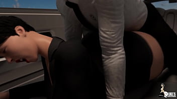 Preview 3 of Rin City Mfc - Sexy business woman gets fucked like a cheap whore in her bosses car