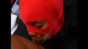 Preview 2 of Sexo Stripper - ski masked sucker red
