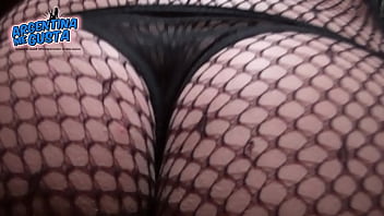 Preview 2 of Crimp Xxx - Fishnet Catsuit. Perfect Round Ass and Cameltoe