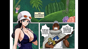 Preview 1 of Zoey Barker - Marinheiro Fudeu a Gostosa Nico Robin no Mato (By PinkPawg)