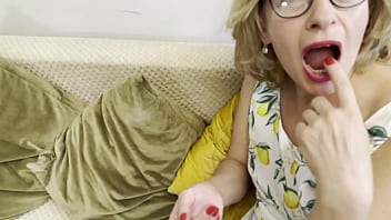 Preview 1 of Female Bleeding During First Sex - Blonde step mom is lonely and needs attention
