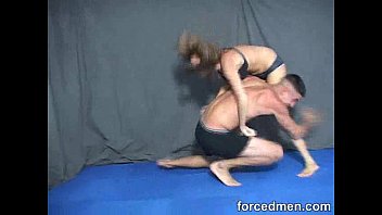 Preview 1 of Zanana Sex - Powerful mistress is fierce as she wrestles against a man