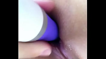 Preview 2 of Ambw Se - purple toy in pussy