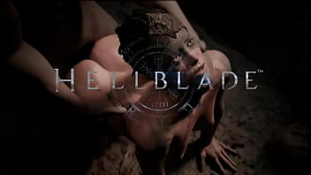 Preview 1 of Brother Dildoing Sister - Hellblade: Senua&rsquo_s Sexual Sacrifice