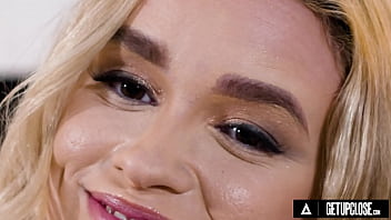 Preview 1 of Asian Scv - UP CLOSE - Petite Newcomer Khloe Kingsley Enjoys Intense Pussy Eating Before Getting Hard Pounded
