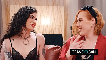 Preview 2 of Hd English Fuking Xxxxx Oile - Trans girl Shiri Allwood licks and fucks her female costar