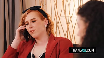 Preview 1 of Hd English Fuking Xxxxx Oile - Trans girl Shiri Allwood licks and fucks her female costar