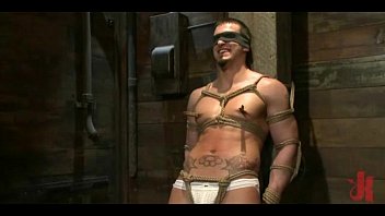 Preview 1 of Xdesi Unseen Com Free Download - Sexy strong gay hunk gets tied tight