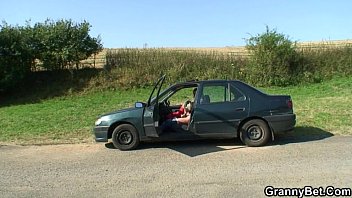 Preview 3 of Prba Sex Com - Car driver bangs old whore