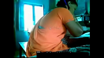 Preview 1 of Alien And Monster - Orange Saree Aunty with  Uncle shafy