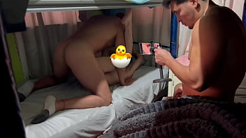 Preview 3 of First Time Sex In Vegina - Pollito Twink es montado por 2 machos hambrientos de jovencitos hasta dejarle pre&ntilde_ado el culo con su leche calientita