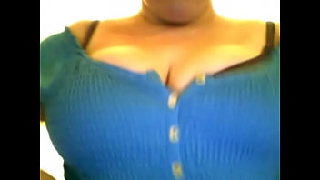 Preview 4 of Gracie Glam Woodman Casting - Unbuttoning and buttoning shirt nice cleavage
