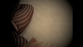 Preview 3 of Beauty Boobs Seduce - Hot Blonde Chick Strips out of her Black Fishnets
