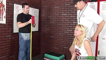 Preview 1 of Cepok An - blonde teen Grace Wood fucked by the janitor and her prof