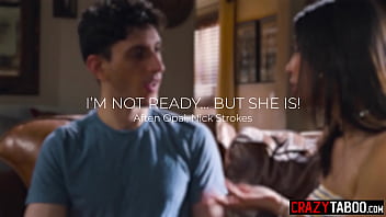 Preview 1 of Lesbain Hot Sex Medical Sex - Sexy perfect ass teen Aften Opal fucked in front of perverted best friend