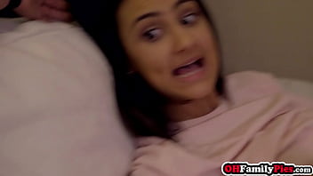 Preview 3 of P Porno Sex - Sexy small tits Latina teen stepsister Eliza Ibarra hardcore pussy fucking